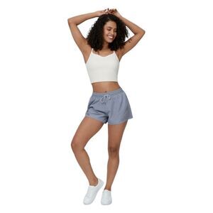 Halara Mid Rise Side Pocket Drawstring Cut Out‎ 2-in-1 Shorts Size M NWT